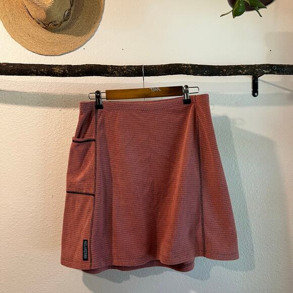 Melanzana Leadville Colorado Women's Large Tall Gorpcore Micro Gird Skirt - Picture 1 of 10
